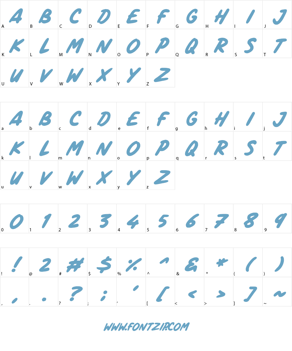 Marker Notes Font Character